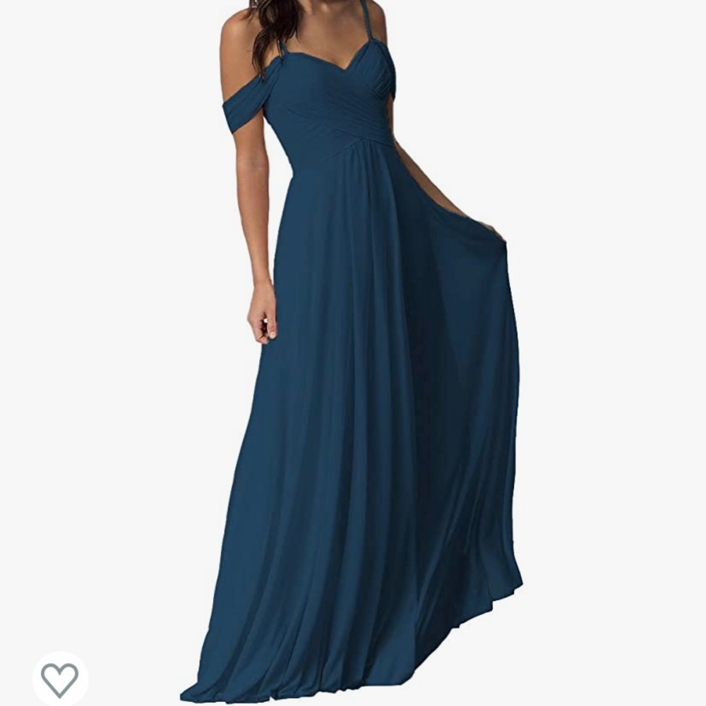 Chiffon Off Shoulder Bridesmaid Dress